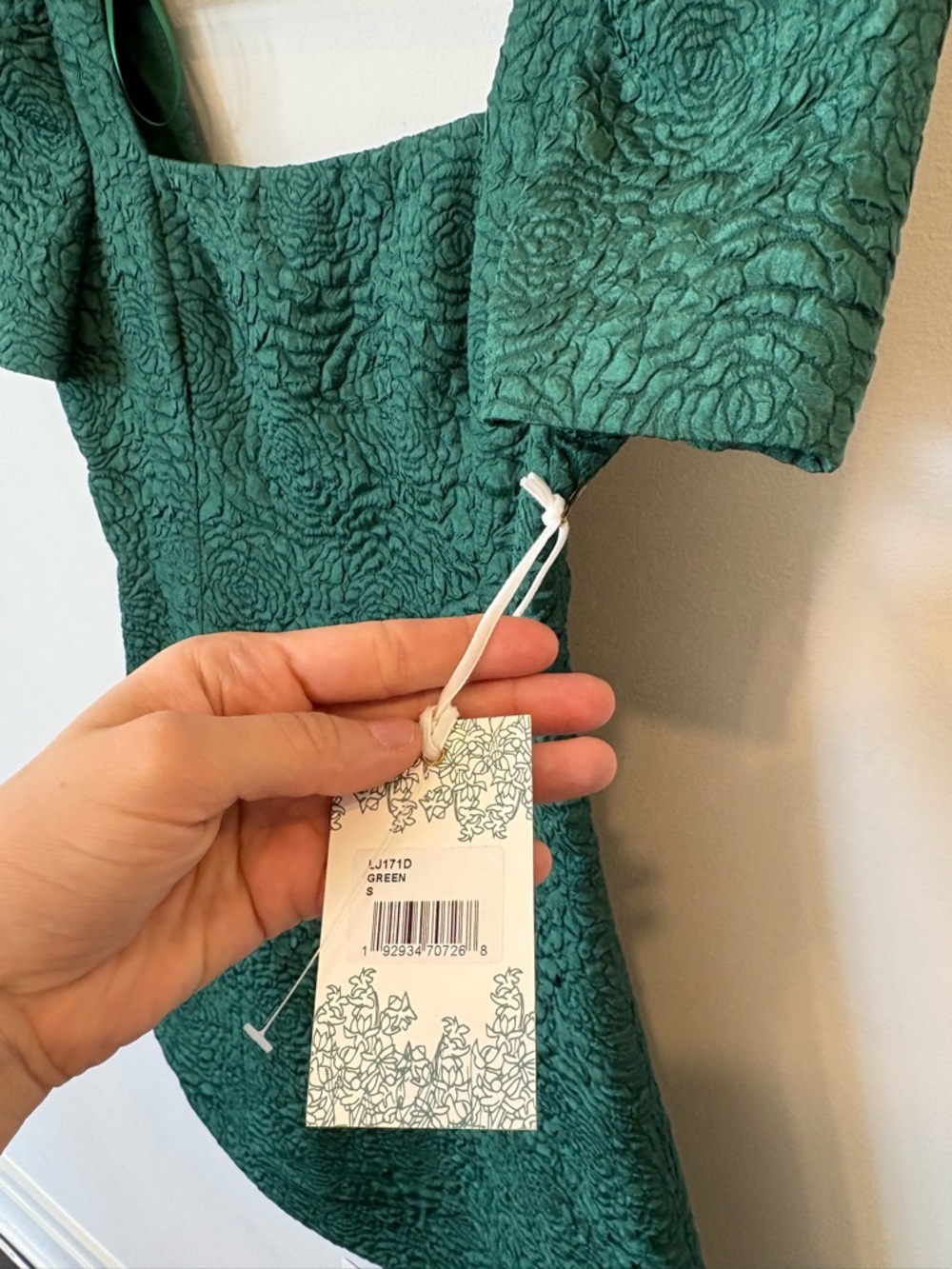 Tuckernuck Hyacinth House NEW Emerald Green Juliana Mini Dress Size small NWT - Picture 4 of 7